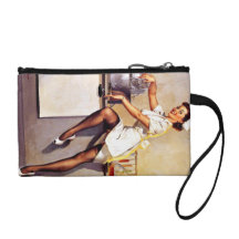 Rétro Pin vintage d'infirmière de Gil Elvgren vers Porte-monnaies