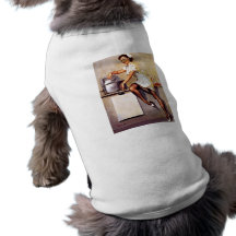Rétro Pin vintage d'infirmière de Gil Elvgren vers Manteau Pour Chien