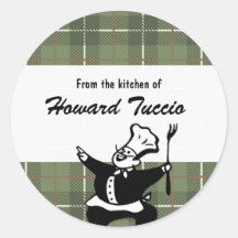Rétro plaid autocollant "de cuisine"
