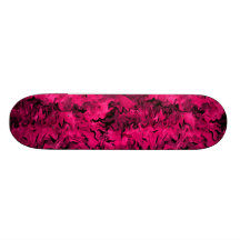 Rétro planche à roulettes magenta abstraite de ros