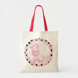 Rétro pois rose de caniche sacs
