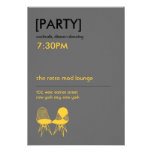 Rétro réception de mariage d'Eames de paires de ch invitations