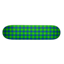 Rétro résumé bleu et vert plateaux de skateboards