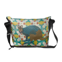 Rétro sac messenger à imbécile sacoche