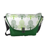 Rétro sac messenger frais à arbres besaces