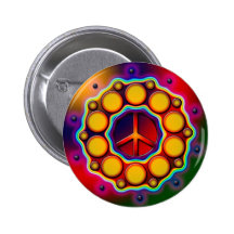 RÉTRO SIGNE DE PAIX BADGE