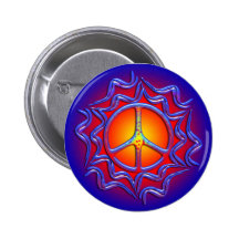 RÉTRO SIGNE DE PAIX BADGES AVEC AGRAFE