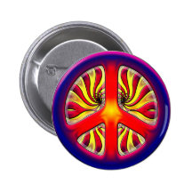 RÉTRO SIGNE DE PAIX BADGES AVEC AGRAFE