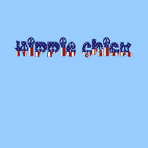 Rétro signe de paix hippie de poussin de KRW t-shirts