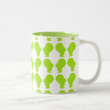 Rétro silhouette de ruche mugs à café