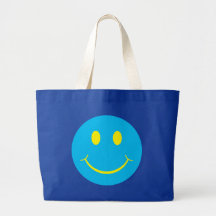 Rétro smiley sacs en toile