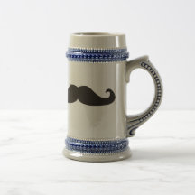 Rétro stein de bière de hippies de moustaches de g tasse