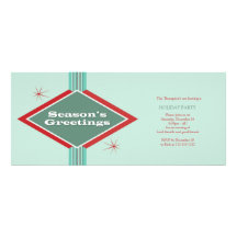 Rétro style de Joyeuses Fêtes Invitation Personnalisée