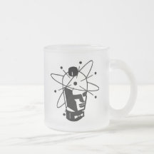 Rétro tête de robot de la science fiction - noir e tasse