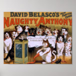Rétro théâtre vilain d'Anthony Affiches