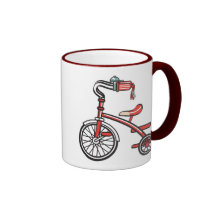 rétro tricycle, rétro tricycle tasses à café
