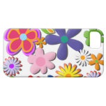 Rétro vecteur floral de flower power coque Case-Mate iPhone 5