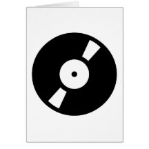 rétro vinly disque cartes