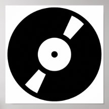 rétro vinly disque posters