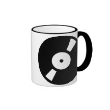 rétro vinly disque, rétro vinly disque tasse à café