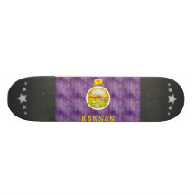 Retro Vintage Kansas Flag Skate Decks