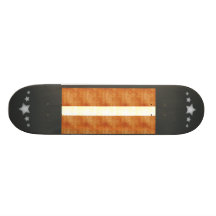 Retro Vintage Latvia Flag Skate Board
