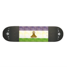 Retro Vintage Lesotho Flag Skate Deck