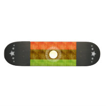 Retro Vintage Malawi Flag Skateboard
