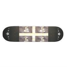 Retro Vintage Martinique Flag Custom Skate Board