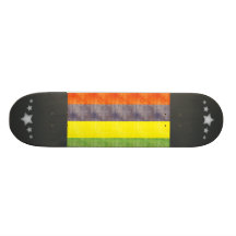 Retro Vintage Mauritius Flag Skate Decks