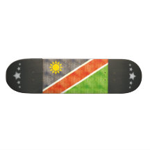 Retro Vintage Namibia Flag Skate Board Decks