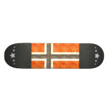 Retro Vintage Norway Flag Skate Board Decks
