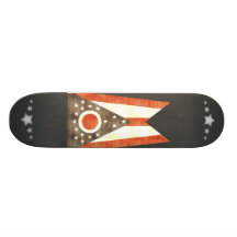 Retro Vintage Ohio Flag Skate Boards