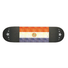 Retro Vintage Paraguay Flag Skate Board Decks