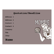 Rétro zombi de Mombie Cartes De Visite Professionnelles
