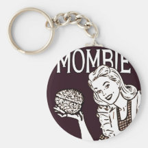 Rétro zombi de Mombie Porte-clef