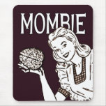 Rétro zombi de Mombie Tapis De Souris