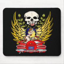 Rétros 100th cadeaux d'anniversaire de voiture vin tapis de souris