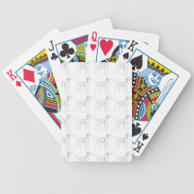 Rétros cartes de jeu dalmatiennes de chien