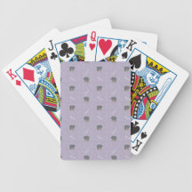 Rétros cartes de jeu de chien de rottweiler