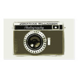 Rétros cartes de visite gris de photographie d'app carte de visite