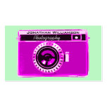 Rétros cartes de visite roses de photographie d'ap cartes de visite personnelles