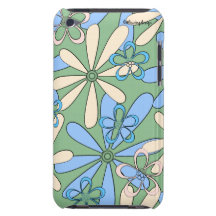 Rétros cas de Coque-Compagnon d'iPod de marguerite Coques iPod Case-Mate