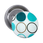 Rétros cercles bleus et blancs pin's avec agrafe