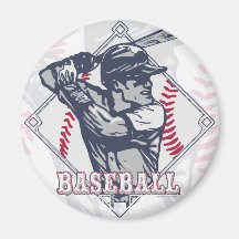 Rétros chemises de base-ball et articles de cadeau aimants
