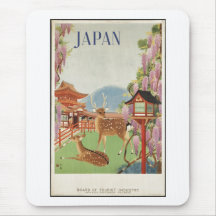 Rétros copies de voyage d'annonce vintage d'affich tapis de souris