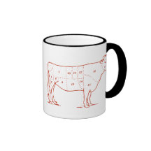 Rétros coupes de boeuf mugs à café