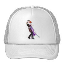 Rétros danseurs vintages de Deco de femmes de femm Casquette De Camionneur