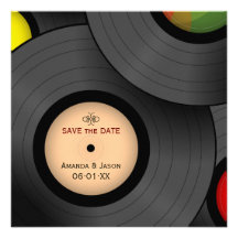 Rétros économies de disques vinyle l'invitation de
