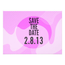 Rétros économies de rose la date invitations personnalisables